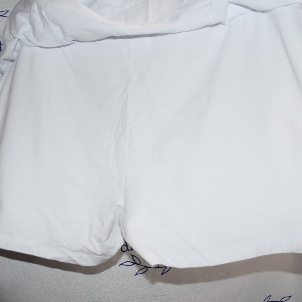 Kim Rogers Curvy White Knit Skort,Size 3X